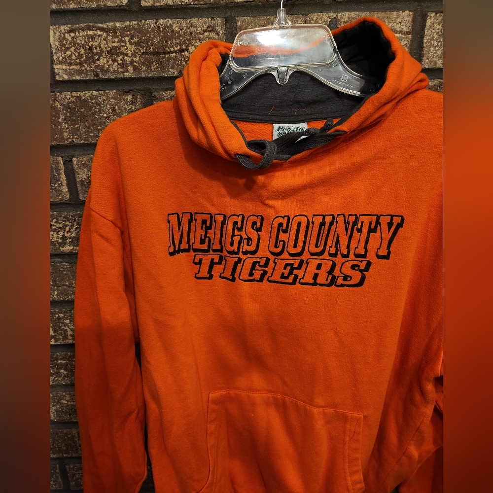 Orange Meigs County Tigers Hoodie Size Large